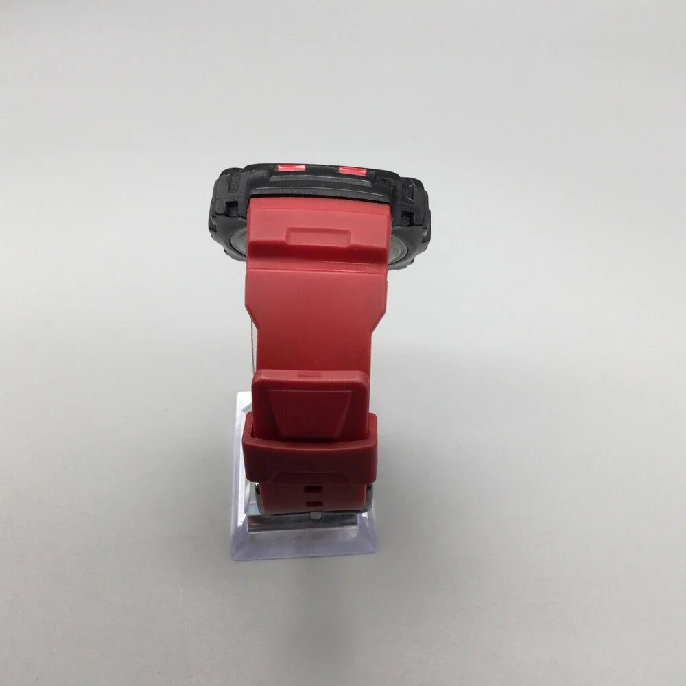 Armitron Pro Sport 40/8244 Mens Watch 48mm Red Black Digital 100M New Battery